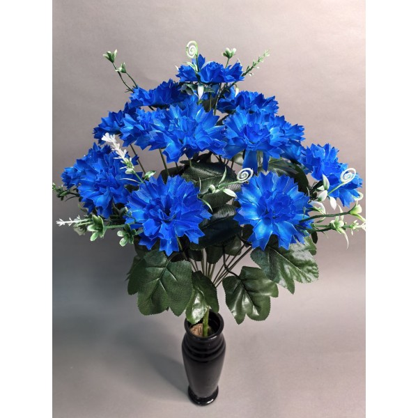 Букет ритуальный василька С89