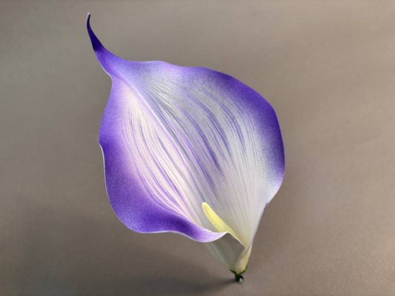 Калла латексная рифленая большая ритуальная 3 (с комплектом для сборки)