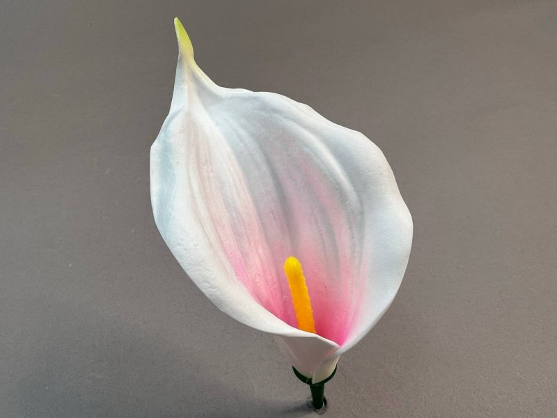 Калла латексная рифленая малая ритуальная 5 (с комплектом для сборки)