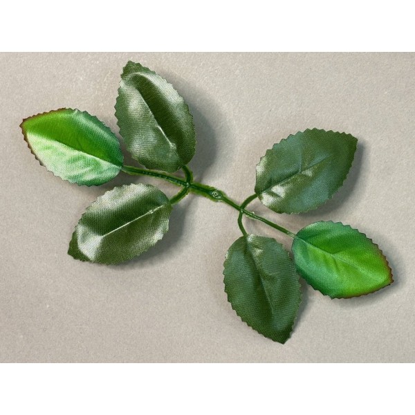 64.122 Лист розы 6-ка двухцветный