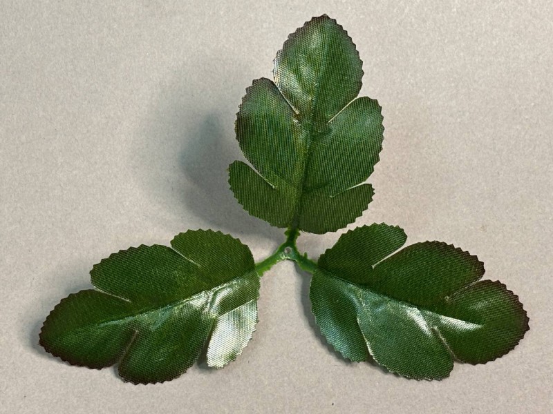 64.272 Лист хризантемы ритуальный 3ка с коричневым кантом