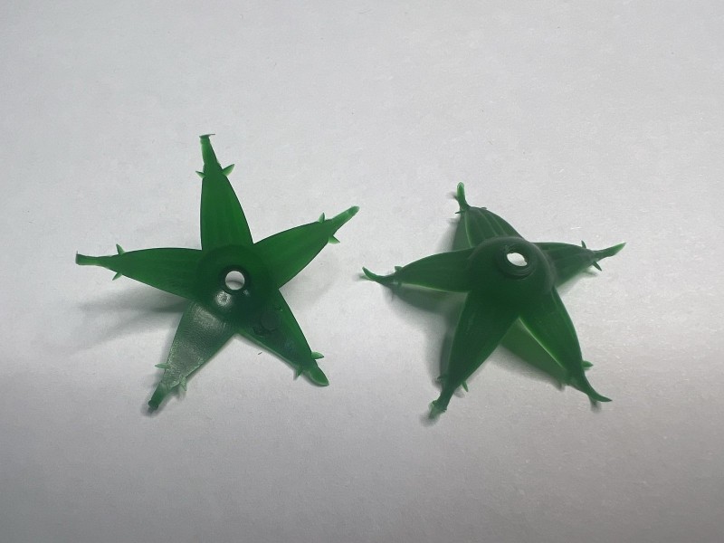 Звезда малая зелёная 76.211 (фурнитура для искусственных цветов) ( по 25 кг ) (в 1 кг - 3448 шт)