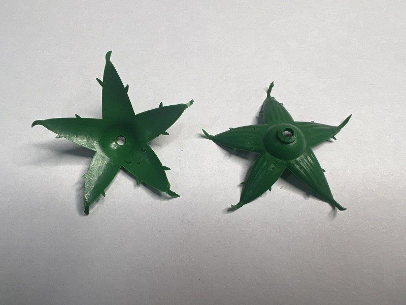 Звезда №5 зелёная 76.221 (фурнитура для искусственных цветов) ( по 25 кг ) (в 1 кг - 2174 шт)
