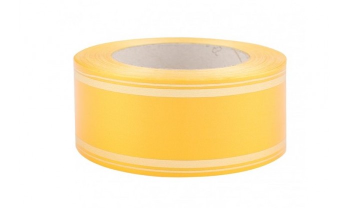 Лента глянцевая  с золотой полосой 5/50 162